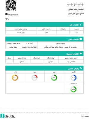 رزومه ساز حرفه ای